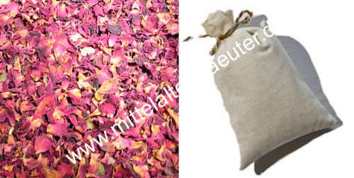 Rosenblütensäckchen - 100% Baumwolle - zum Schließen ins Bild klicken