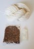 Dyeing kit wool - Alder buckthorn bark - ochre / brown