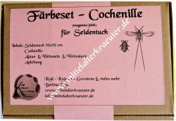 Färbeset Seide - Cochenilleschildlaus - magenta / pink