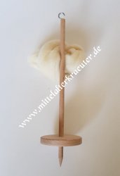 Hand spindle with wool
