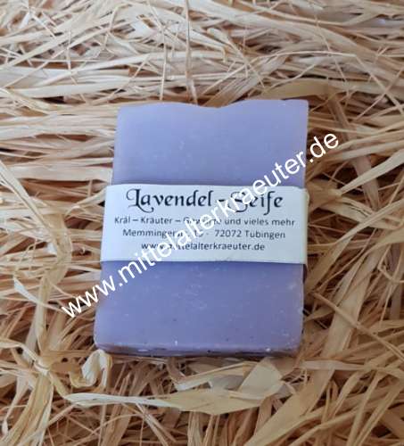 Lavendel - Seife - 100% handgemacht - zum Schließen ins Bild klicken