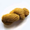 100% sheep's wool dyed with birch leaves - yellow