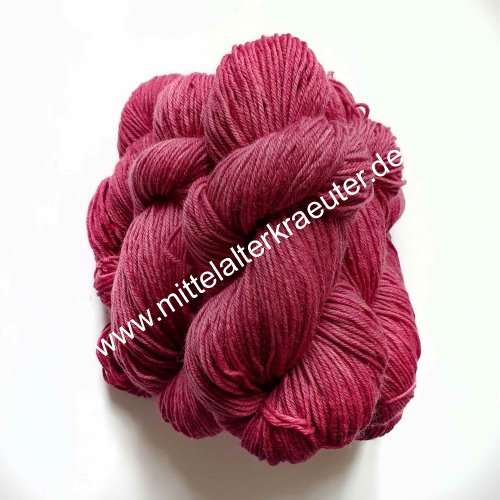 100% sheep's wool dyed with LacDye - magenta - Click Image to Close
